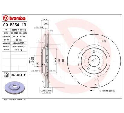 09.B354.11
BREMBO
Tarcza hamulcowa
