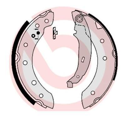 S 61 520
BREMBO
Zestaw szczęk hamulcowych
