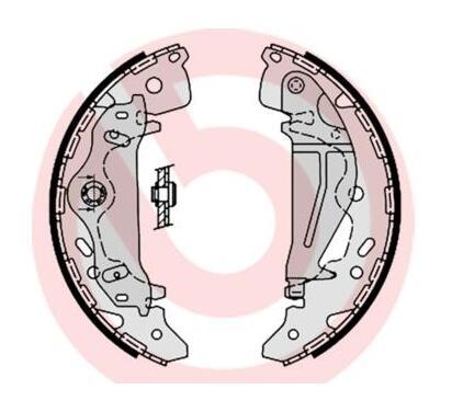 S 30 521
BREMBO
Zestaw szczęk hamulcowych
