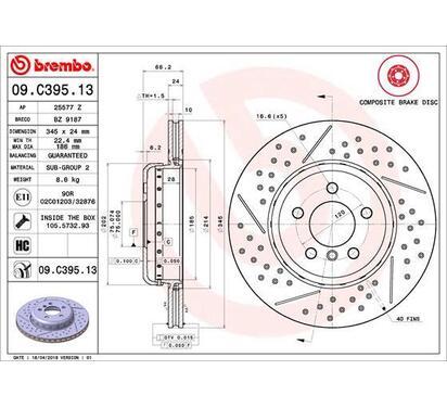 09.C395.13
BREMBO
Tarcza hamulcowa
