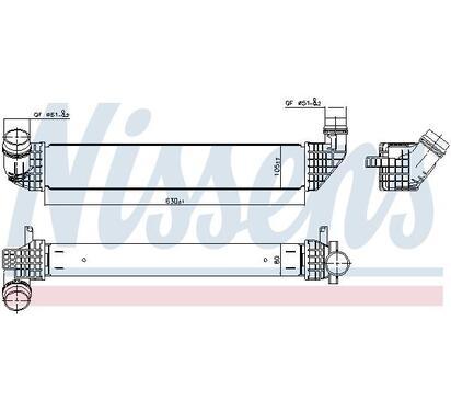 96200
NISSENS
Chłodnica powietrza doładowującego, intercooler
