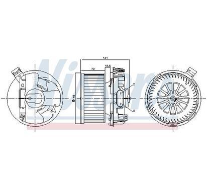 87267
NISSENS
Wentylator wewnętrzny
