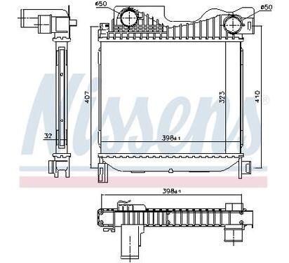 96273
NISSENS
Chłodnica powietrza doładowującego, intercooler
