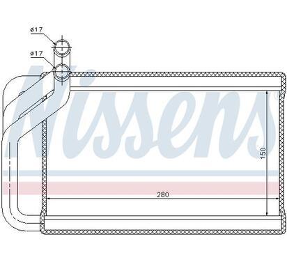 77532
NISSENS
Wymiennik ciepła, ogrzewanie wnętrza, nagrzewnica
