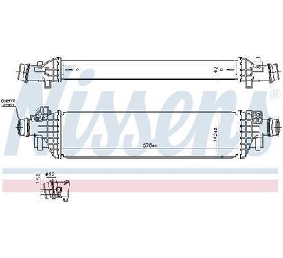 961444
NISSENS
Chłodnica powietrza doładowującego, intercooler
