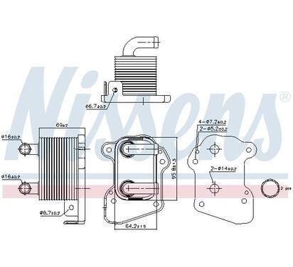 90978
NISSENS
Chłodnica oleju, olej silnikowy
