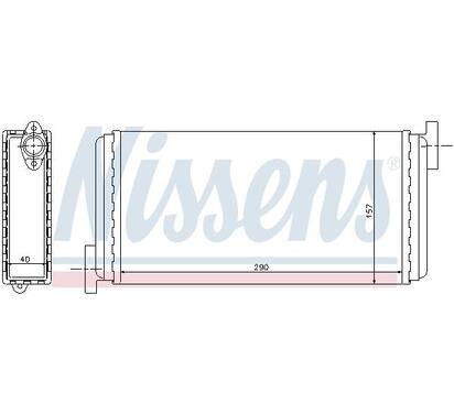 72002
NISSENS
Wymiennik ciepła, ogrzewanie wnętrza, nagrzewnica
