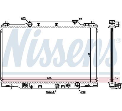 68104
NISSENS
Chłodnica, układ chłodzenia silnika
