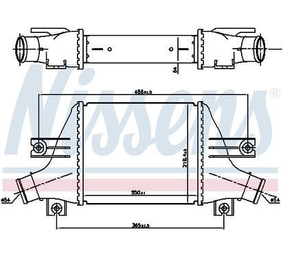 96163
NISSENS
Chłodnica powietrza doładowującego, intercooler
