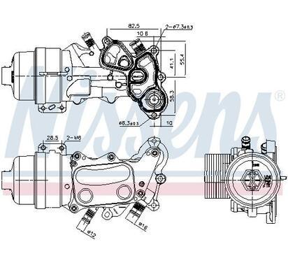 91167
NISSENS
Chłodnica oleju, olej silnikowy
