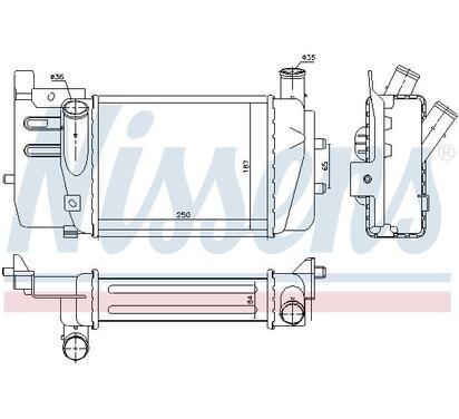 96262
NISSENS
Chłodnica powietrza doładowującego, intercooler
