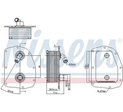 91179
NISSENS
Chłodnica oleju, olej silnikowy
