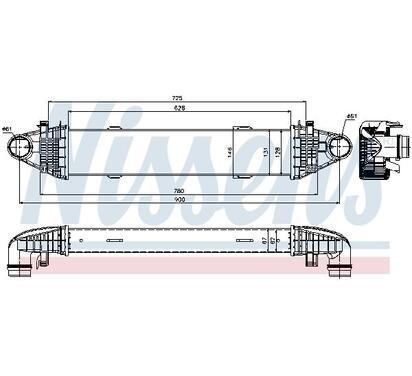 96535
NISSENS
Chłodnica powietrza doładowującego, intercooler
