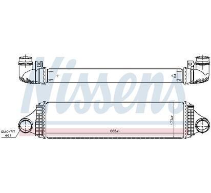 961188
NISSENS
Chłodnica powietrza doładowującego, intercooler
