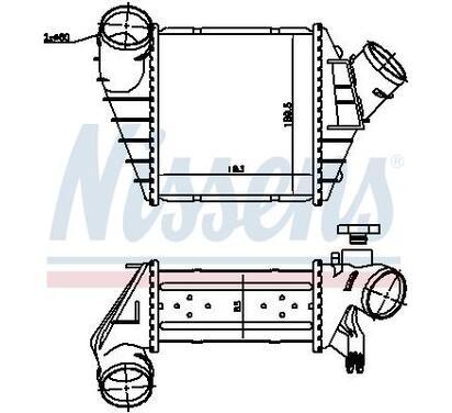 96759
NISSENS
Chłodnica powietrza doładowującego, intercooler
