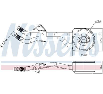 91105
NISSENS
Chłodnica oleju, olej silnikowy
