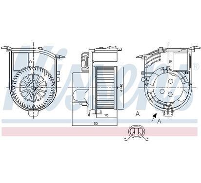 87398
NISSENS
Wentylator wewnętrzny
