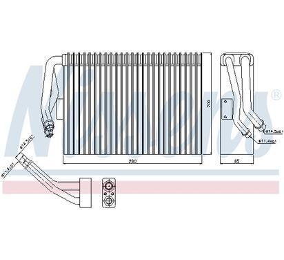 92295
NISSENS
Parownik, instalacja klimatyzacji
