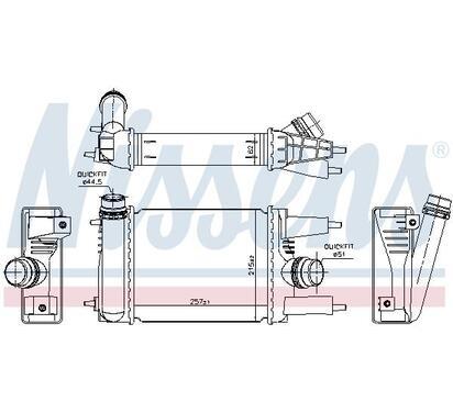 96153
NISSENS
Chłodnica powietrza doładowującego, intercooler
