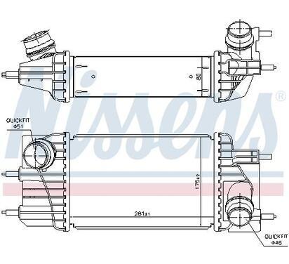 961433
NISSENS
Chłodnica powietrza doładowującego, intercooler
