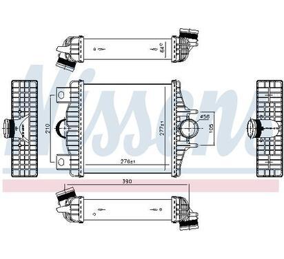 961427
NISSENS
Chłodnica powietrza doładowującego, intercooler
