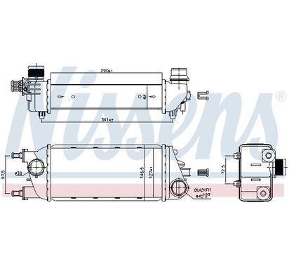96267
NISSENS
Chłodnica powietrza doładowującego, intercooler
