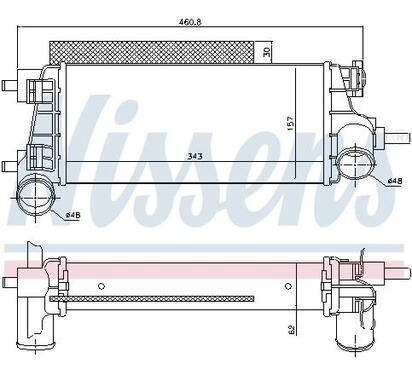 96490
NISSENS
Chłodnica powietrza doładowującego, intercooler
