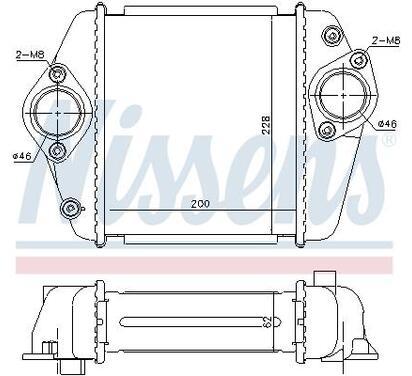 96372
NISSENS
Chłodnica powietrza doładowującego, intercooler
