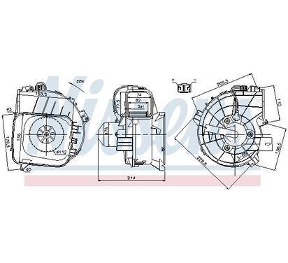 87084
NISSENS
Wentylator wewnętrzny
