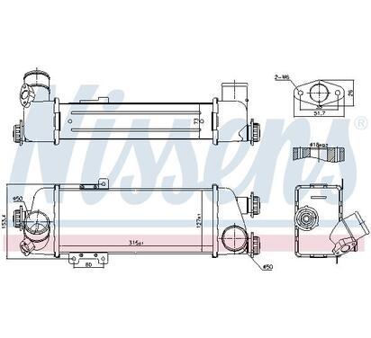 96409
NISSENS
Chłodnica powietrza doładowującego, intercooler
