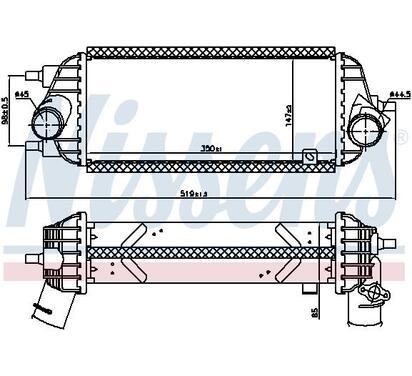 96309
NISSENS
Chłodnica powietrza doładowującego, intercooler
