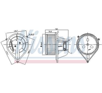 87241
NISSENS
Wentylator wewnętrzny
