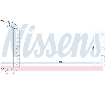 72037
NISSENS
Wymiennik ciepła, ogrzewanie wnętrza, nagrzewnica
