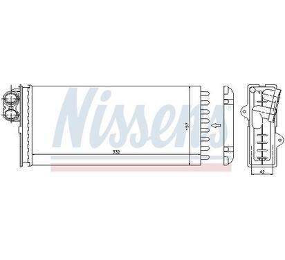 73375
NISSENS
Wymiennik ciepła, ogrzewanie wnętrza, nagrzewnica
