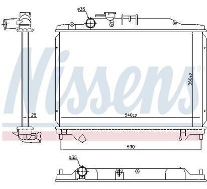 606172
NISSENS
Chłodnica, układ chłodzenia silnika
