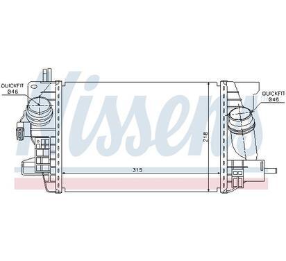 96574
NISSENS
Chłodnica powietrza doładowującego, intercooler
