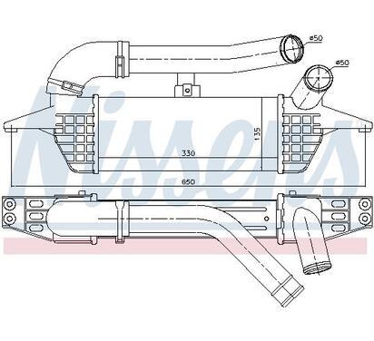 96662
NISSENS
Chłodnica powietrza doładowującego, intercooler
