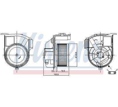 87393
NISSENS
Wentylator wewnętrzny
