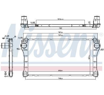 96408
NISSENS
Chłodnica powietrza doładowującego, intercooler
