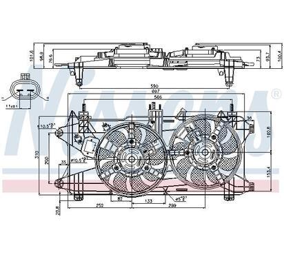 85689
NISSENS
Wentylator chłodnicy, chłodzenie silnika
