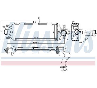 96202
NISSENS
Chłodnica powietrza doładowującego, intercooler
