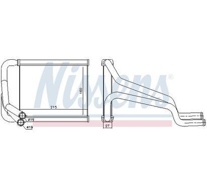 77652
NISSENS
Wymiennik ciepła, ogrzewanie wnętrza, nagrzewnica
