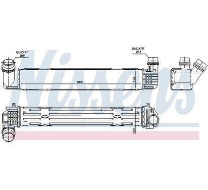 96543
NISSENS
Chłodnica powietrza doładowującego, intercooler
