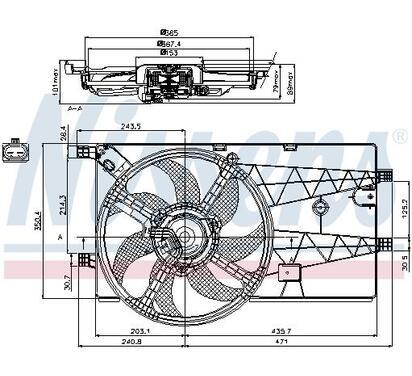 85693
NISSENS
Wentylator chłodnicy, chłodzenie silnika
