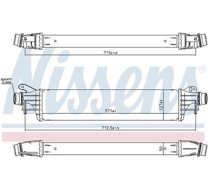 96311
NISSENS
Chłodnica powietrza doładowującego, intercooler
