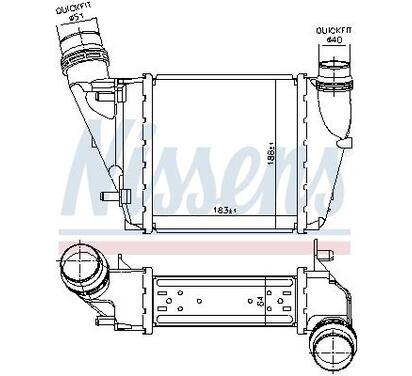 96452
NISSENS
Chłodnica powietrza doładowującego, intercooler
