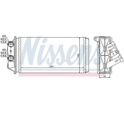 71454
NISSENS
Wymiennik ciepła, ogrzewanie wnętrza, nagrzewnica
