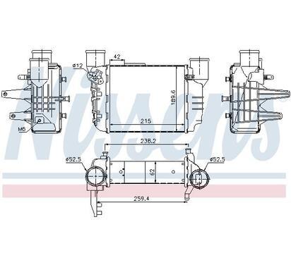 96709
NISSENS
Chłodnica powietrza doładowującego, intercooler
