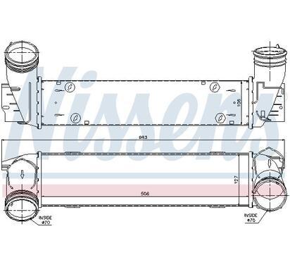 96595
NISSENS
Chłodnica powietrza doładowującego, intercooler
