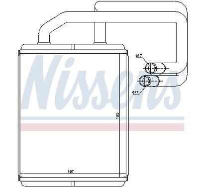 77528
NISSENS
Wymiennik ciepła, ogrzewanie wnętrza, nagrzewnica

